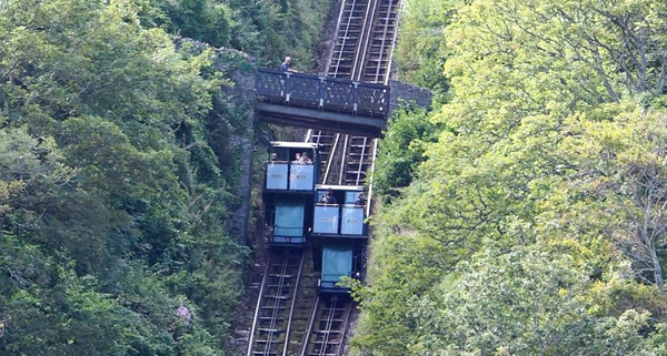 Riding the Covid-19 funicular Lynton & Lynmouth